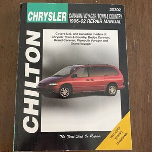 CHILTON Repair‎ Service Manual 20302 for 1996-2002 CHRYSLER Caravan Voyager Town